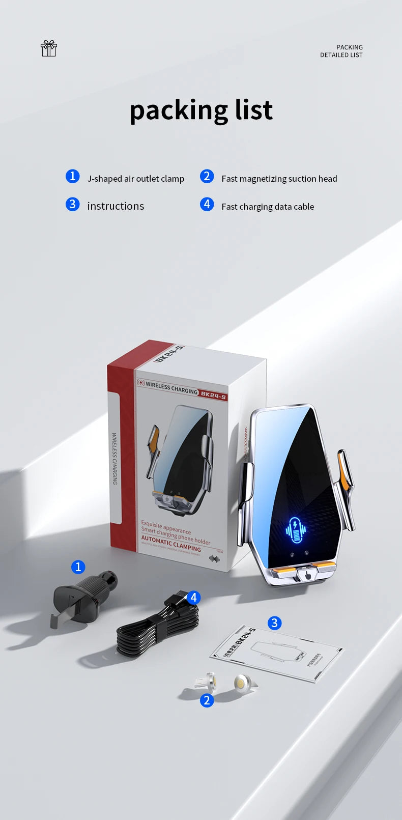 Suporte magnético automóvel Max 66W